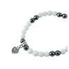 Exclusive bracelet &quot;Mix&quot; Hematite facet, Agate facet