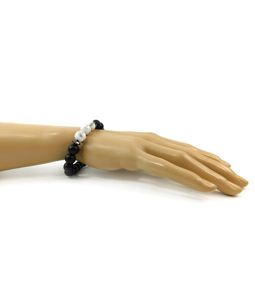 Exclusive bracelet "Nita" Kahalong, Shutnig, Hematite rondel facet