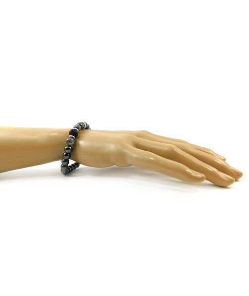 Exclusive bracelet "Nita" Hematite, Jasper, Lava