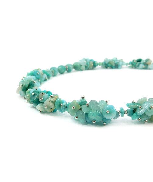 Exclusive necklace "Susie" Amazonite, crumb