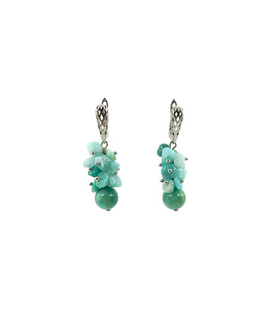 Exclusive earrings "Suzy" Amazonite, crumb