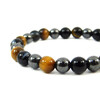 Exclusive bracelet &quot;Nita&quot; Agate, Hematite Tiger&#039;s eye