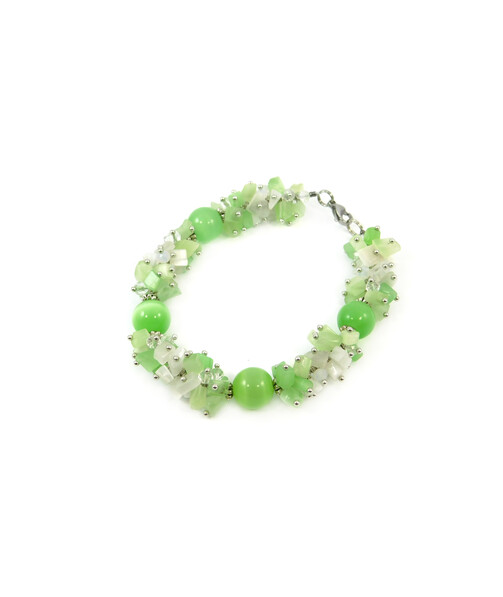 Exclusive bracelet "Lime freshness" Cat's eye