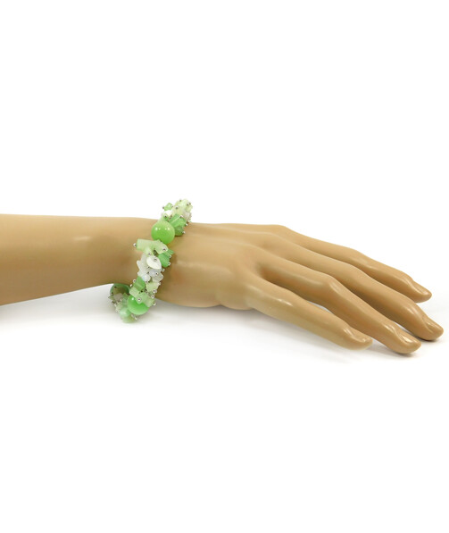 Exclusive bracelet "Lime freshness" Cat's eye