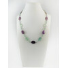 Exclusive necklace &quot;Doria&quot; Fluorite, oval facet