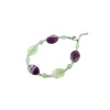 Exclusive bracelet &quot;Doria&quot; Fluorite, oval face