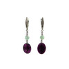 Exclusive earrings &quot;Doria&quot; Fluorite, oval cut