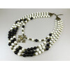 Exclusive necklace &quot;Coffee with milk&quot; Mother of pearl, Agate