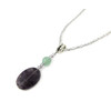 Exclusive pendant &quot;Doria&quot; Fluorite, oval cut