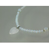 Exclusive necklace &quot;Heart&quot; Moonstone, multifaceted