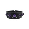 Exclusive Amethyst leather bracelet