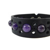 Exclusive Amethyst leather bracelet