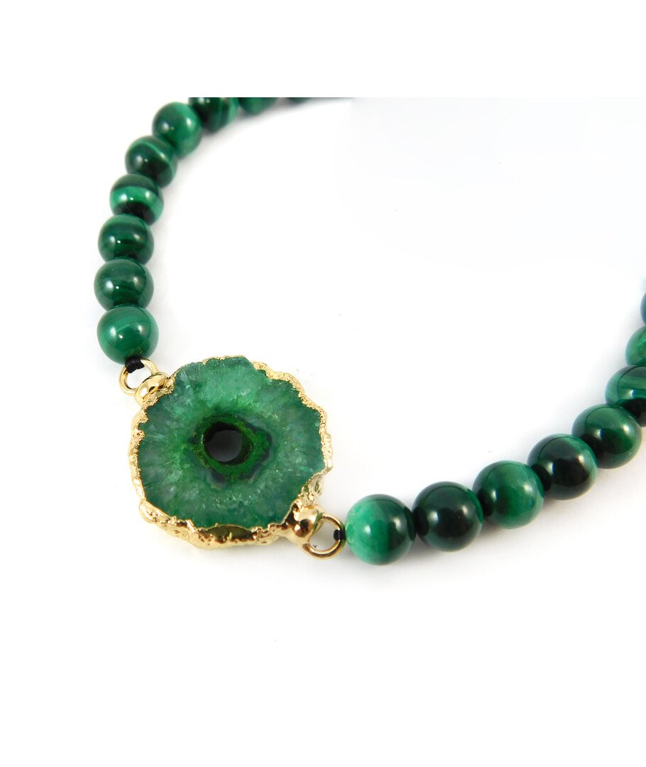 Exclusive Malachite "Friend" bracelet