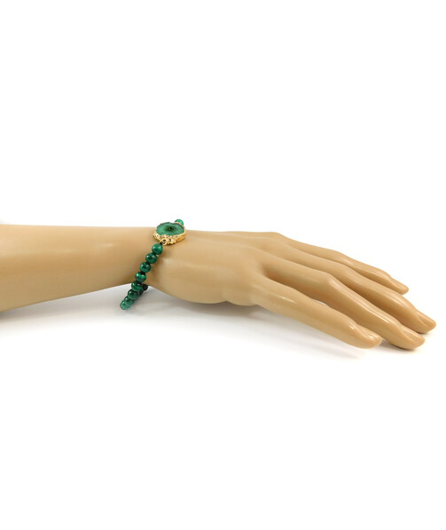 Exclusive Malachite "Friend" bracelet