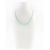 Amazonite faceted necklace, silver