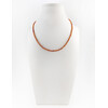 Carnelian facet necklace, silver