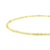 Citrine facet necklace, silver