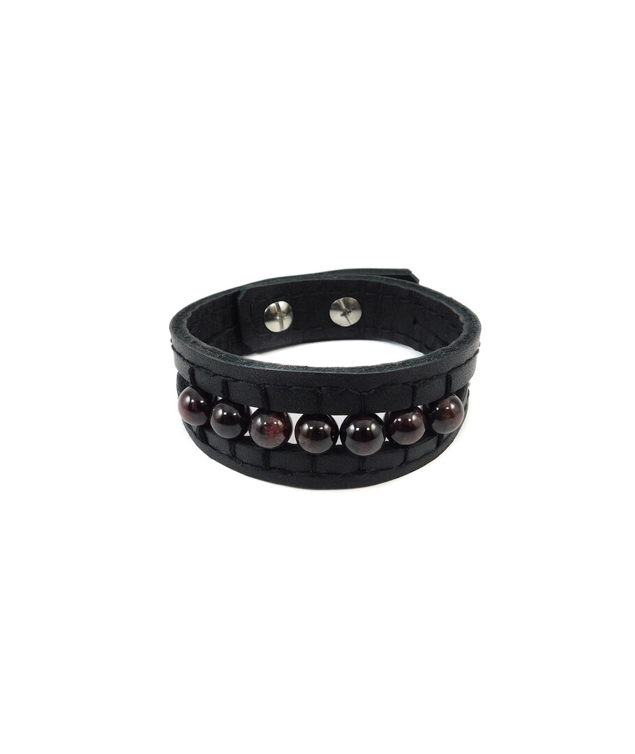 Exclusive Pomegranate leather bracelet