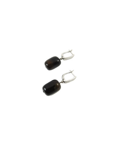 Exclusive Agate barrel earrings