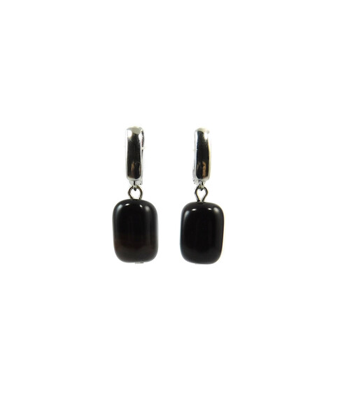 Exclusive Agate barrel earrings