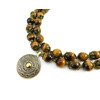 Exclusive necklace &quot;Lada&quot; Shungite, Tiger&#039;s eye, 2 rows