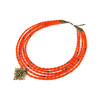 Exclusive necklace &quot;Steph&quot; Coral rice, 5 rows