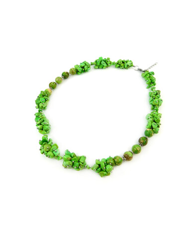 Exclusive necklace "Suzy" Variscite, crumb