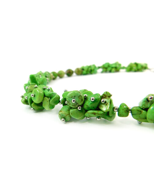 Exclusive necklace "Suzy" Variscite, crumb