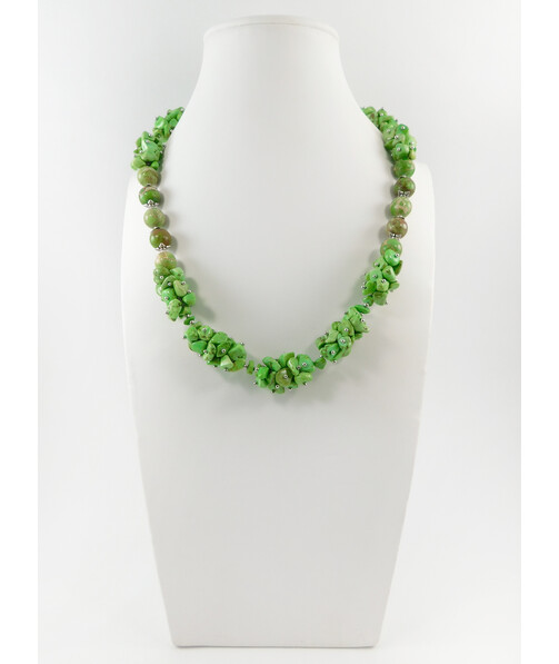 Exclusive necklace "Suzy" Variscite, crumb