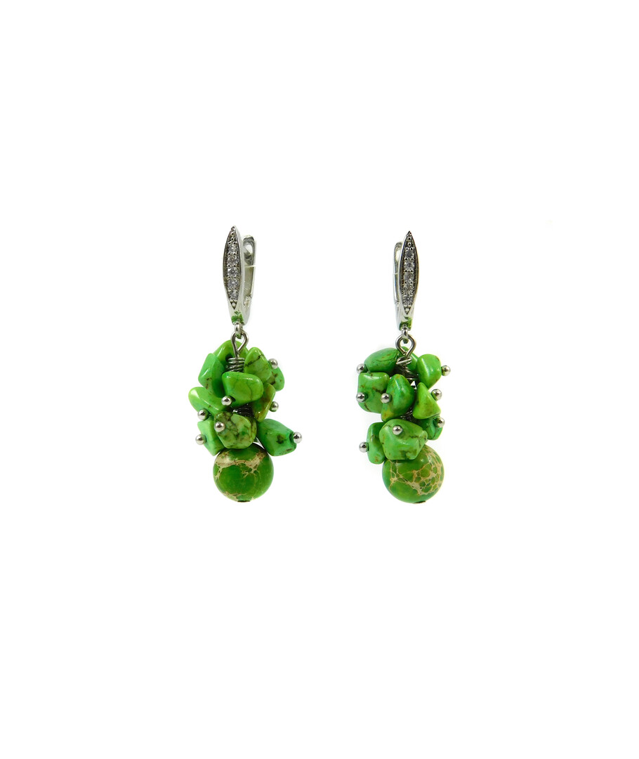 Exclusive earrings "Suzy" Variscite, crumb