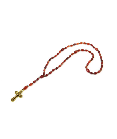 Rosary for prayer Carnelian fig