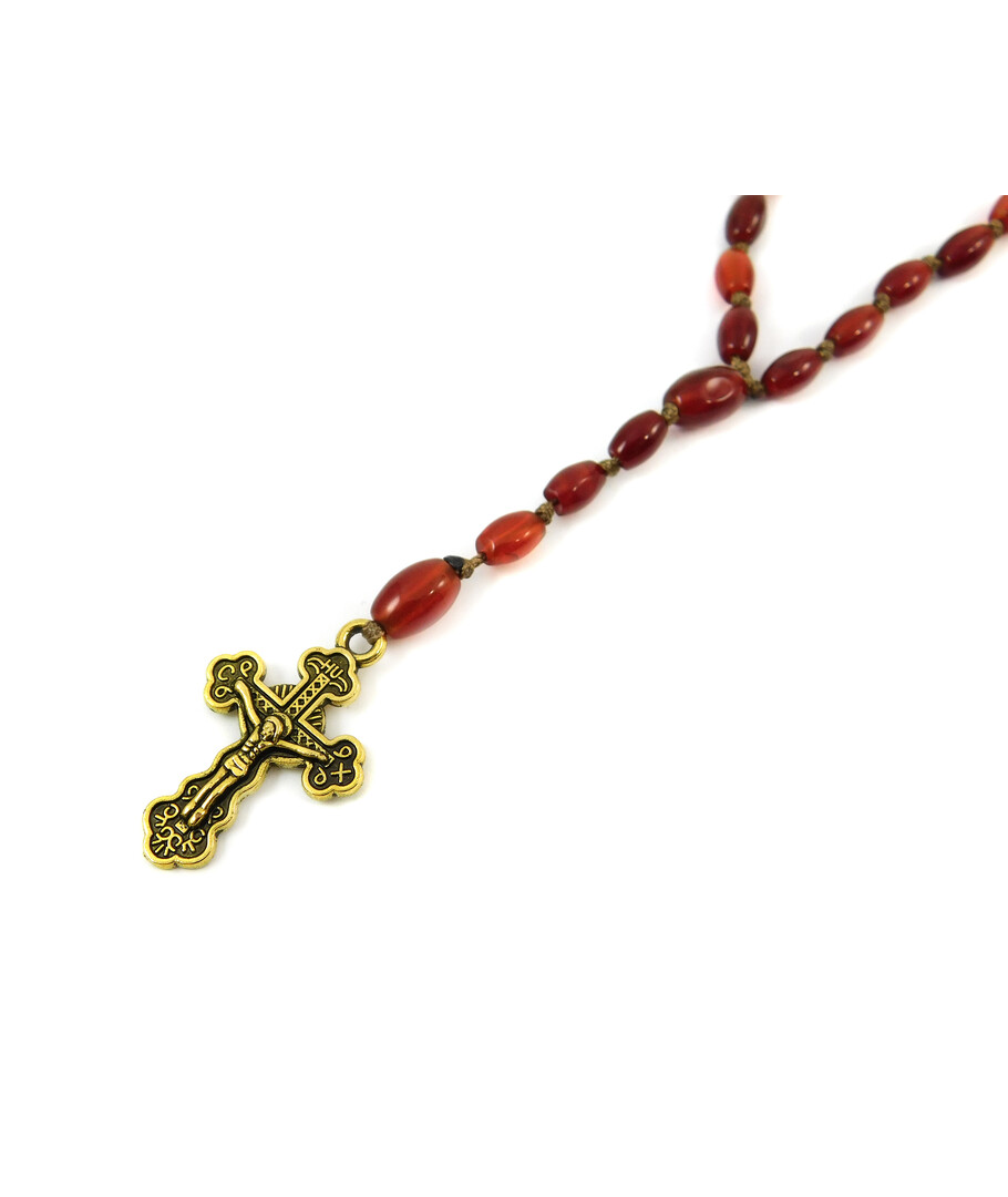 Rosary for prayer Carnelian fig