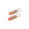 Exclusive earrings &quot;Suzy&quot; chalcedony, crumb