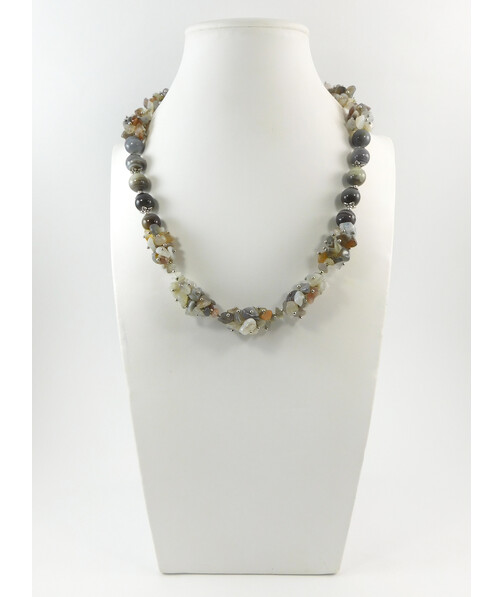 Exclusive necklace "Susie" Agate, crumb