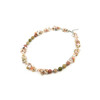 Exclusive necklace &quot;Suzy&quot; Rhodonite, Opal crumb