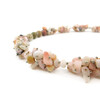 Exclusive necklace &quot;Suzy&quot; Rhodonite, Opal crumb