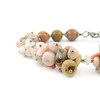 Exclusive bracelet &quot;Suzy&quot; Rhodonite, Opal crumb