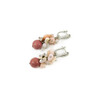 Exclusive earrings &quot;Suzy&quot; Rhodonite, Opal crumb