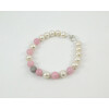 Exclusive bracelet &quot;Lyubima&quot; Kunzite, pearls, silver