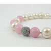 Exclusive bracelet &quot;Lyubima&quot; Kunzite, pearls, silver