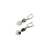 Exclusive earrings &quot;Prima Donna&quot; Quartz, faceted facet