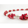 Exclusive necklace &quot;Pearl symphony&quot; Pearls, mother-of-pearl crumb