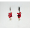 Exclusive earrings &quot;Pearl symphony&quot; Pearls, mother-of-pearl crumb