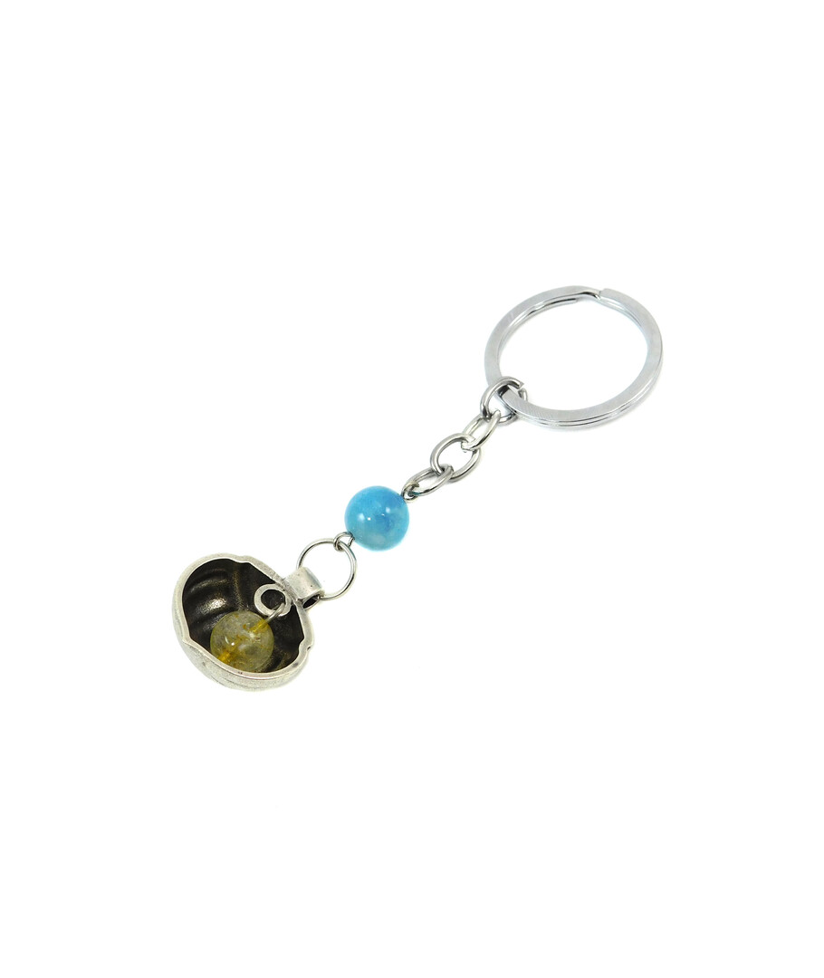 Exclusive keychain "Fursa fashion 2" Citrine, Aquamarine