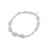 Exclusive necklace &quot;Suzy&quot; Rose quartz face, crumb