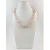 Exclusive necklace &quot;Suzy&quot; Rose quartz face, crumb