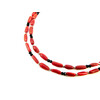 Exclusive necklace &quot;Slavyana&quot; Coral rice, 2 rows