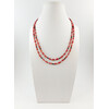 Exclusive necklace &quot;Slavyana&quot; Coral rice, 2 rows