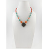 Exclusive necklace &quot;Taisa&quot; Coral, Amazonite