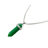 Chrysoprase crystal pendant